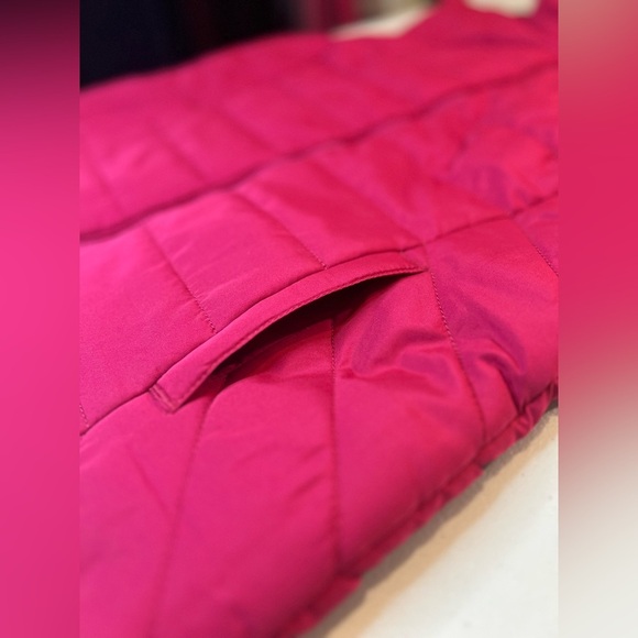 Aeropostale Vest, Zip Closure, Pockets, Bright Pink, Size Large - Picture 2 of 8